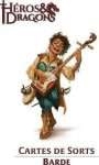 HEROS & DRAGONS - CARTES DE SORTS BARDE