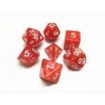 SET DE DES ROUGE NACRE