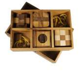 COFFRET 6 CASSE TETE EN BOIS
