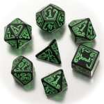 7 DES CTHULHU NOIR ET VERT
