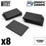 SOCLES RECTANGULAIRES 50X75MM EN PLASTIQUE (6)