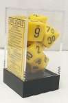 OPAQUE DICE SET - YELLOW/BLACK