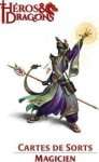 HEROS & DRAGONS - CARTES DE SORTS MAGICIEN