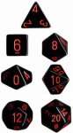 OPAQUE DICE SET - NOIR/ROUGE