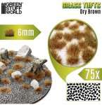TOUFFES D'HERBE - TUFT 6 MM - BRUN SEC