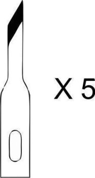 5 LAMES DE CUTTER FINES
