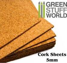PLAQUE DE LIEGE FORMAT A4 5MM GREEN STUFF WORLD