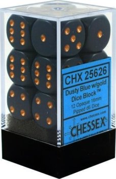 12D6 16MM BLEU POUSSIERE/CUIVRE