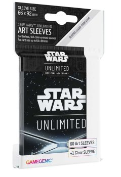 60 SLEEVES NOIR LOGO - STAR WARS UNLIMITED