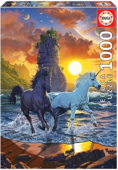 1000P LICORNE SUR UNE PLAGE