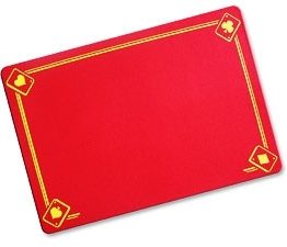 TAPIS VDF ROUGE MOY. 40 X 28CM
