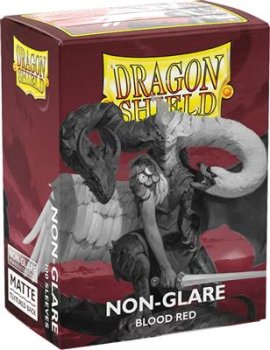 100 dragon shield matte non glare red