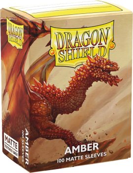 100P DRAGON SHIELD AMBER MATTE 