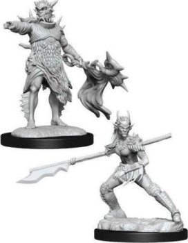 Coralhelm Commander & Halimar Wavewatch (Merfolk)  - Magic the Gathering Unpainted Miniatures