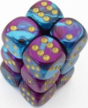 12D6 16MM VIOLET-SARCELLE / OR