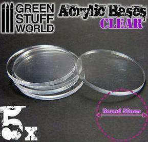 SOCLE ACRYLIQUE TRANSPARENT 50MM