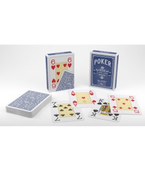 54C POKER PVC BLEU JUMBO LOTUS