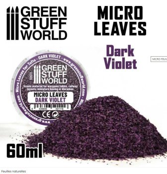 MICRO FEUILLES - Melange violet fonce