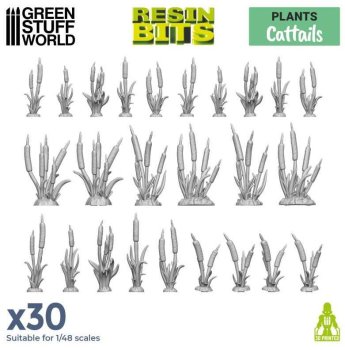 Set imprime en 3D - Plantes Quenouilles