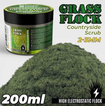 Herbe Statique 2-3mm- COUNTRYSIDE SCRUB - 200ml FLOCK