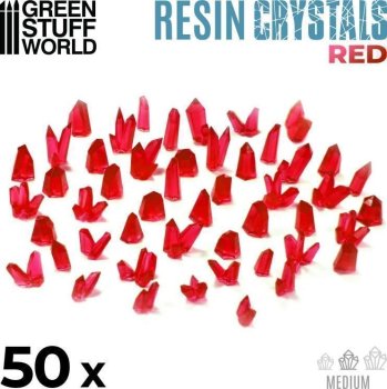 Cristaux de Resine ROUGES - Moyen