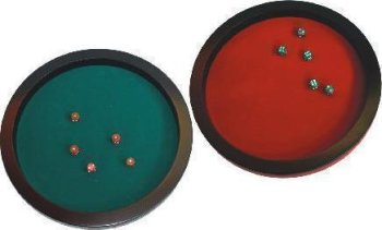 PISTE DE DES PRESTIGE 36CM rouge