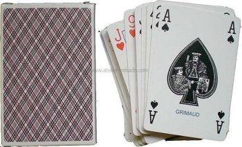 Jeu 54 cartes Grimaud Poker PVC