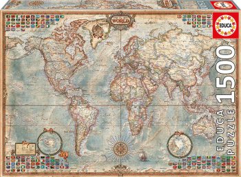 1500P LE MONDE CARTE POLITIQUE
