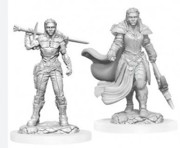 ORC FIGHTER FEMALE - D&D NOLZUR’S MARVELOUS MINIATURES