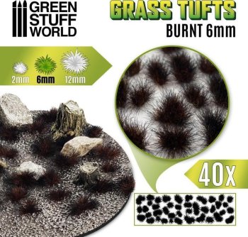 TOUFFES MARRON QUEMADO 6MM BRULE