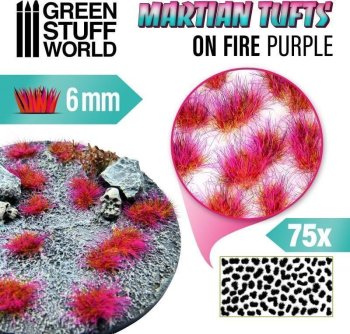 Touffes d’herbe martienne - ON FIRE PURPLE