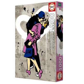 PUZZLE 1000 PIECES TV BOY LE BAISER