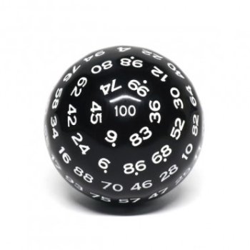 D100 FACES NOIR (DES CENT FACES)