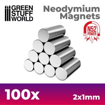 AIMANTS NEODYMES 2X1MM (100)