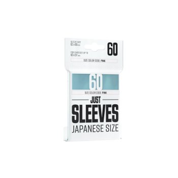 JUST SLEEVES - JAPANESE SIZE CLEAR (60 SLEEVES)
