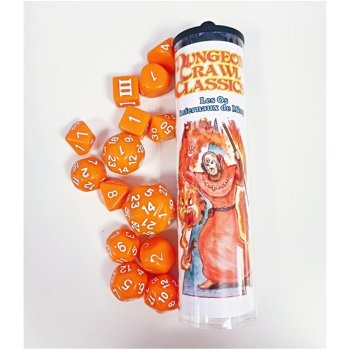 Set 14 dés Ming (oranges) FR