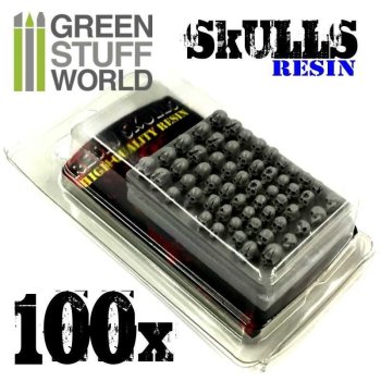 100x Crânes Humains en résine