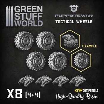 SET RESINE - ROUES TACTIQUES PUPPETSWAR