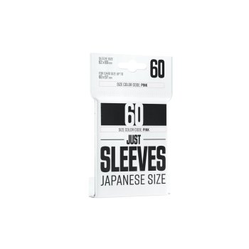 JUST SLEEVES - JAPANESE SIZE BLACK (60 SLEEVES)