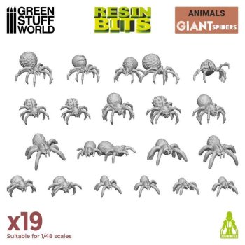 Set imprime en 3D - Grandes araignees