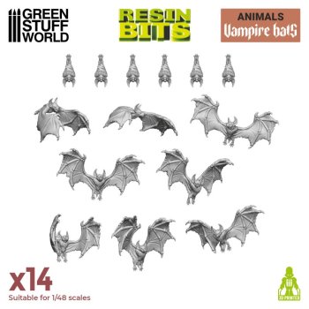 Set imprime en 3D - Chauves Souris Vampires