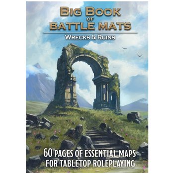 Livre plateau de jeu : Big Book of Battle Mats wilds, wrecks & ruins