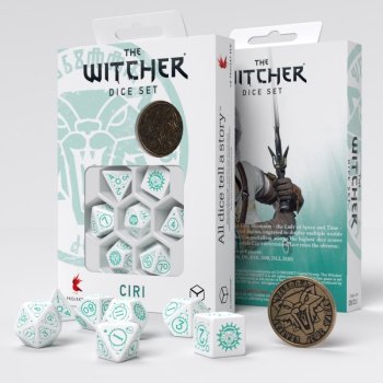 Lot de 7 des avec piece- The Witcher- Ciri