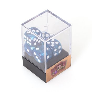 Lot de 5 Des 6 faces – Blue Pearl