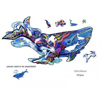 101P BALEINE RAINBOW WOODEN PU