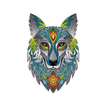 180P LOUP RAINBOW WOODEN PUZZL