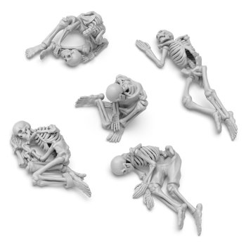 SET RESINE SKULL - SQUELETTES 1:35 GSW